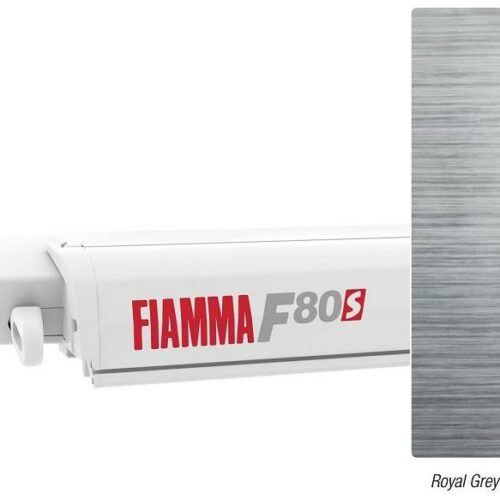Fiamma F80s Markise weiß, 450cm, Royal Grey