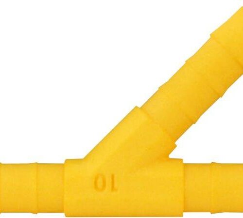 Lilie Y 45° Verbinder, gelb, ø10 mm, 5 Stck.