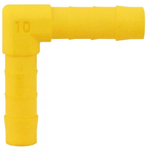 Lilie Winkel-Verbinder, gelb, ø10 mm, 5 Stck.