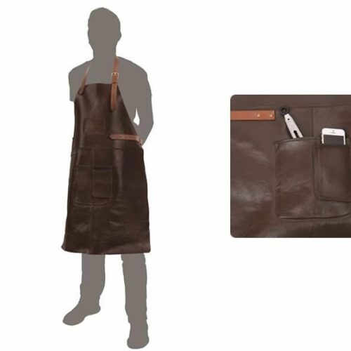 Holiday Travel Grillschürze, Leder, braun