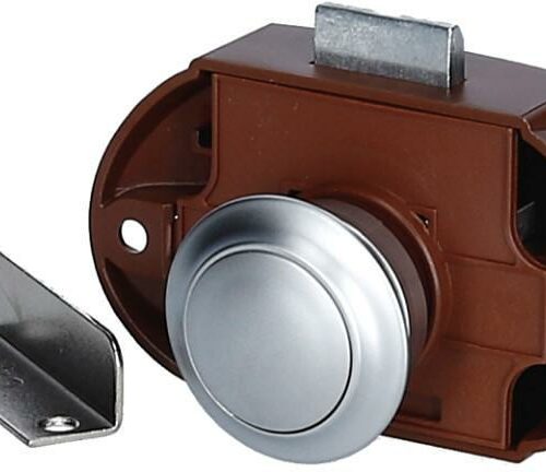 Push Lock Komplettset, chrom-matt, 50er Pack