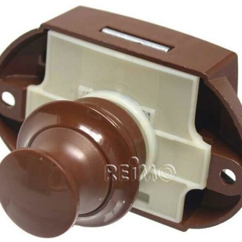 Push Lock Komplettset, braun, 50er Pack