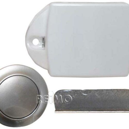 Push Lock Komplettset, silber matt, 50er Pack