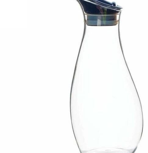 Gimex Karaffe mit Schwingdeckel, 1L, dunkelblau