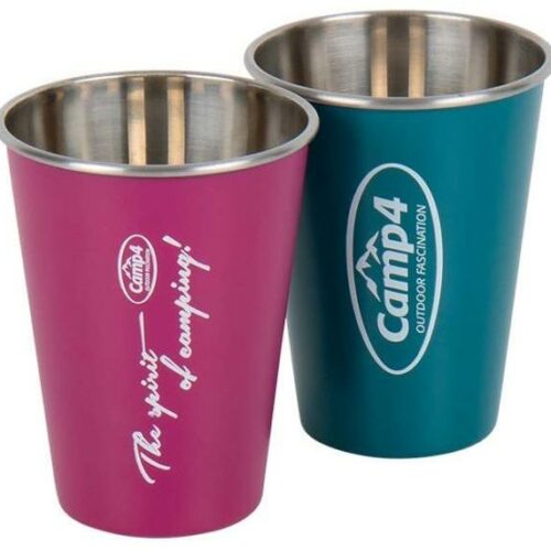 Camp4 Young Edelstahlbecher, 2er Set, 450ml