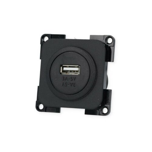 Inprojal System 20.000 USB Ladesteckdose, 1-fach, schwarz