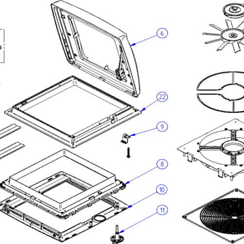 Moskito-Rollo - Thule Ersatzteil Nr. 1500600709 - für Vent ab Bj. 2005