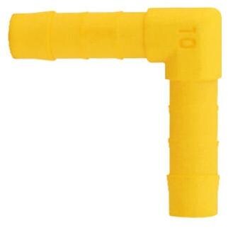 Lilie Verbinder für 10mm Schlauch, 90°, gewinkelt, 2 Stck.