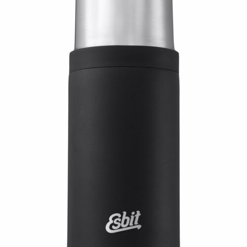 Esbit Sculptor Isolierflasche mit Zusatzbecher, Edelstahl, 750ml, schwarz