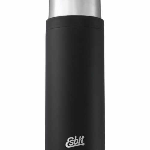 Esbit Sculptor Isolierflasche mit Zusatzbecher, Edelstahl, 1L, schwarz
