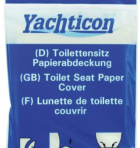 Yachticon Toilettensitz Papierabdeckung, 10er-Pack