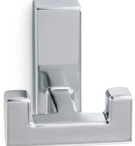 FAWO Garderobenhaken, 2 Haken, 50x50x45mm, chrom hochglanz