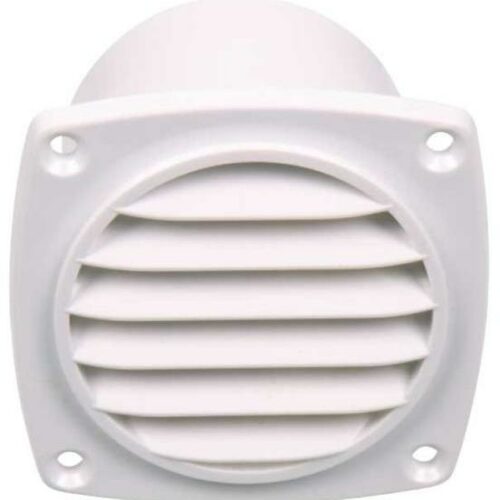 Lüftungsgitter mit Schaft, 94x94mm, weiß