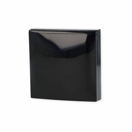 Berker Integro Flow/Pure Rahmen, mit Klappdeckel, 1-fach, schwarz