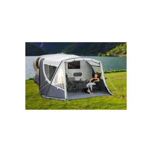 Reimo Adria Action Air aufblasbares Vorzelt für Adria Action 361, 400x235x290 cm, grau/weiß