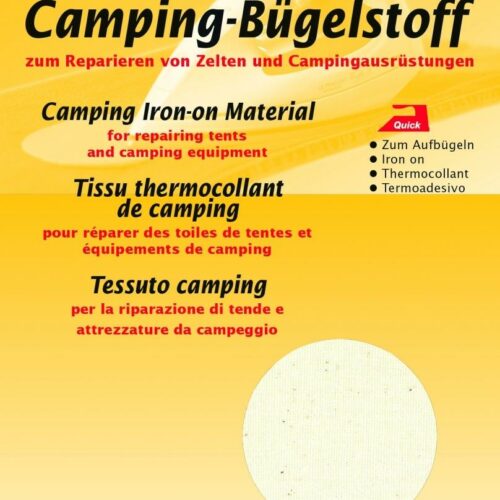 Kleiber Camping-Bügelstoff, rohweiß