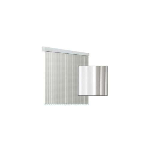 Arisol Band Lux Türvorhang, 100x220cm, silber/weiß