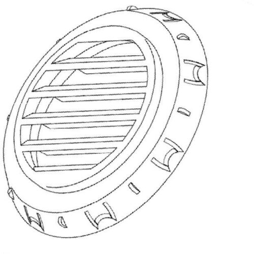 Webasto Luftausströmer, D60, grau
