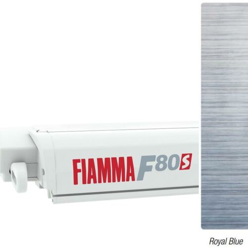 Fiamma F80s Markise weiß, 400cm, Royal Blue