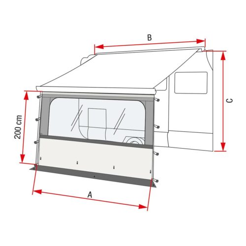 Fiamma Blocker Pro 500 Vorderwand