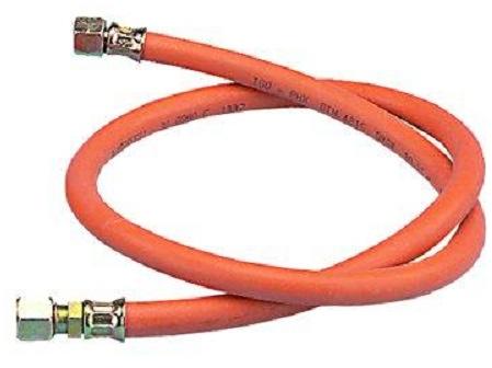 TGO Mitteldruck-Gasschlauch, Gummi, 1/4 x RVS10, 80cm