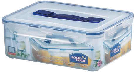 Lock&Lock Classic Dose mit Ablaufgitter und Griff, 4,8L
