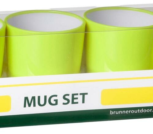 Brunner Henkelbecher, 4er Set, grün