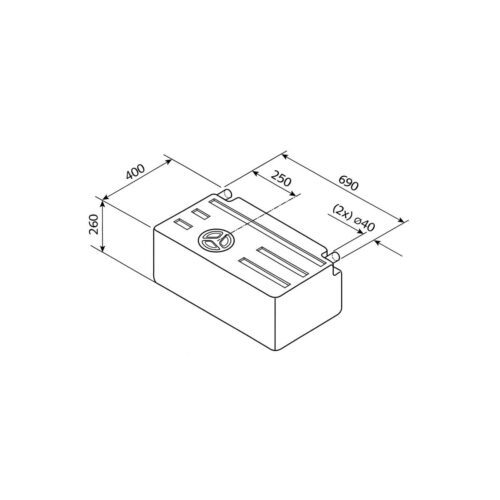 Fusion EV1301 Wassertank, 63L