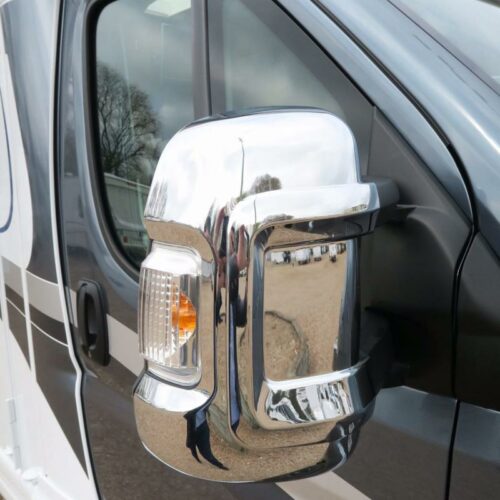 Milenco Spiegel-Zierkappe Chrom, kurzer Arm