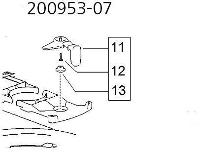 Schiebergriff - Thetford Ersatzteil-Nr. 200953-07 - für C223S / C223CS