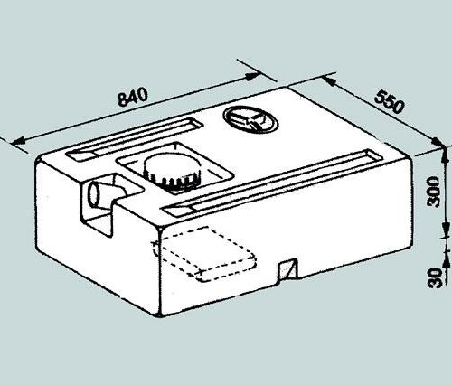 Lilie Wassertank, 130L