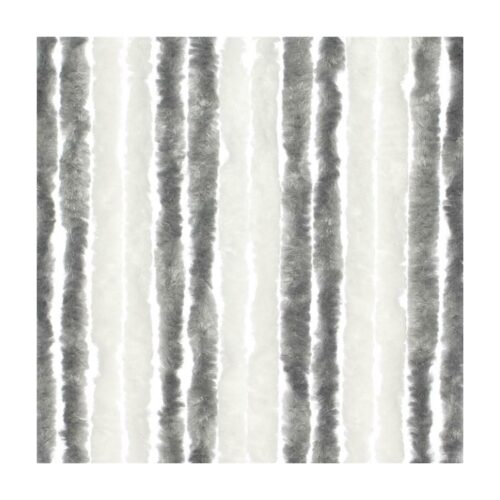 Travellife Chenille Basic Türvorhang, 56x185 cm, grau/weiß
