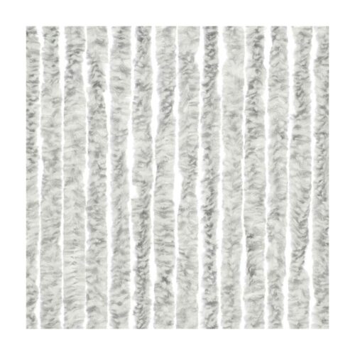 Travellife Chenille Türvorhang, 56x185 cm, hellgrau/weiß