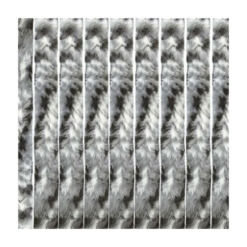 Travellife Chenille Türvorhang, 56x185 cm, grau/schwarz