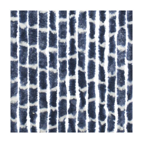 Travellife Chenille Türvorhang, 56x185 cm, blau/weiß