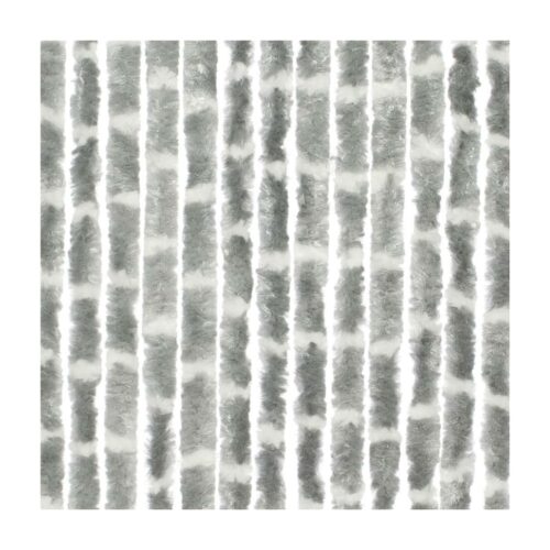Travellife Chenille Türvorhang, 56x185 cm, grau/weiß