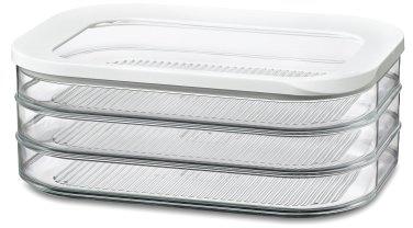 Mepal Modula Aufschnittdose, 550ml, 3-fach, weiß