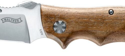 Walther Adventure Folder Wood Messer, Edelstahl, 10,2cm