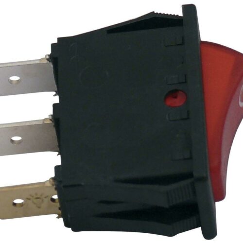 Wippschalter, rot, 12/24 V – Dometic Ersatzteil Nr. 292627350 – für Dometic-Kühlschränke