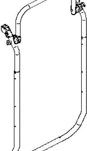Tragrahmen silber - Thule Ersatzteil Nr. 1500603155 - für Elite Van XT Fahrradträger