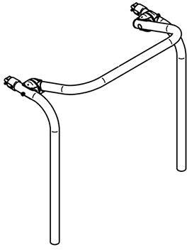 Tragrahmenbügel mit oberen Tragarmen - Thule Ersatzteil Nr. 1500602381- für Sport G2 SV Fahrradträger