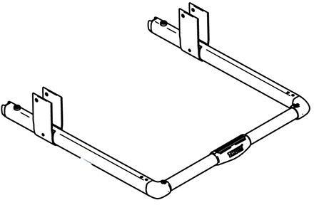 Schienenbügel - Thule Ersatzteil Nr. 1500602397 - für Excellent Fahrradträger