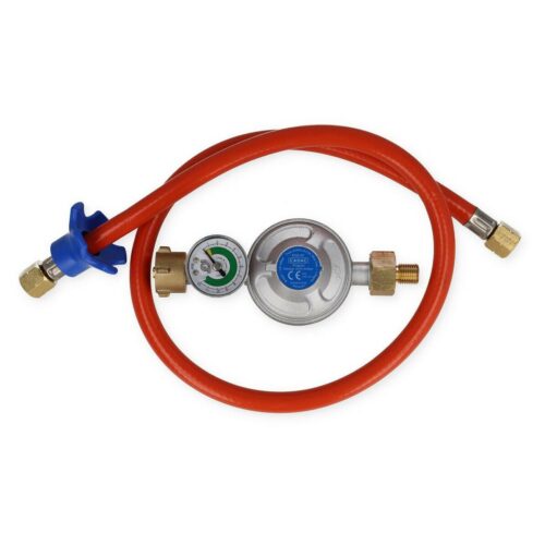 CADAC Gas-Anschluss-Set (Gasdruckregler mit Manometer + Schlauch), 50mbar