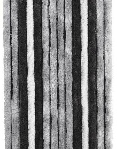 Brunner Acapulco Flauschvorhang, 56x185cm, grau/schwarz
