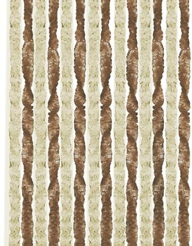 Brunner Acapulco Flauschvorhang, 56x205cm, beige/braun