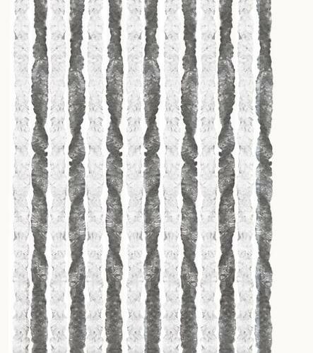 Brunner Acapulco Flauschvorhang, 56x205cm, grau/weiß