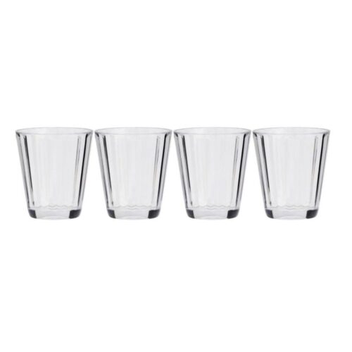 Flamefield Crystal Line Trinkglas, 4er Set, 250ml
