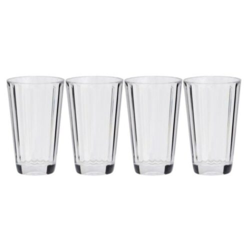 Flamefield Crystal Line Trinkglas, 4er Set, 450ml