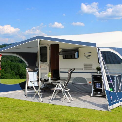 Walker Weekender 240 Sonnendach inkl. Seitenwände, anthrazit, 886-915cm (Gr. 900), mit Alu-Gestänge