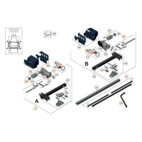 Montagebügel - Truma Ersatzteil Nr. 60031-00164 - für Mover SX